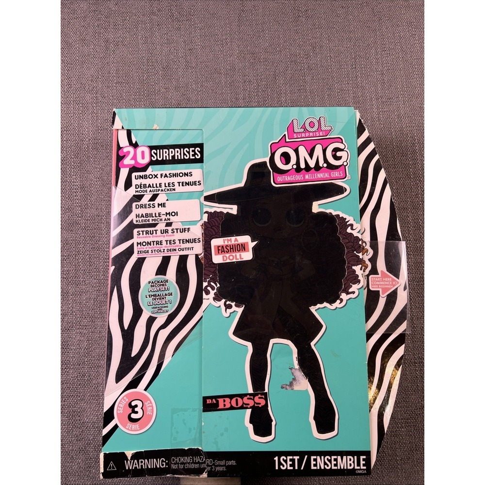 L.O.L. Surprise! OMG Da Boss Fashion Doll 20 Surprises Series 3 New In Box